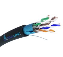 Extralink CAT5E FTP (F/UTP) V2 OUTDOOR TWISTED PAIR 100M networking cable Black F/UTP (FTP)