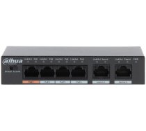 Dahua Europe PFS3006-4ET-60 network switch Unmanaged Fast Ethernet (10/100) Black Power over Ethernet (PoE)