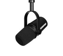 Shure MV7-K-BNDL - Mikrofon lektorski/wokalny  ze złączem XLR/USB-C Czarny + statyw biurkowy