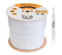 Libox Kabel SAT Trishield HD/200m PCC102 Professional coaxial cable RG-6/U White