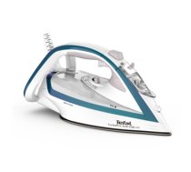 Tefal TurboPro Anti-Calc FV5689E0 iron Dry & Steam iron Durilium AirGlide Autoclean soleplate 2800 W Turquoise, White