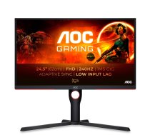 AOC G3 25G3ZM/BK computer monitor 62.2 cm (24.5") 1920 x 1080 pixels Full HD Black, Red
