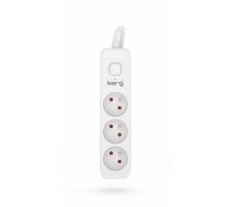 Kerg M02378 3 Earthed sockets  - 10m power strip with 3x1mm2 cable, 10A