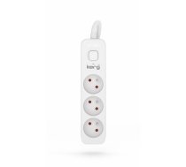 Kerg M02379 3 Earthed sockets  - 10m power strip with 3x1,5mm2 cable, 16A