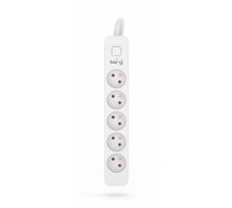 Kerg M02405 5 Earthed sockets  - 10m power strip with 3x1,5mm2 cable, 16A