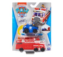 PAW Patrol True Metal Firetruck Die-Cast Team Vehicle with 1:55 Scale Chase Toy Car