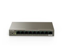 IP-COM Networks F1109P-8-102W network switch Unmanaged Fast Ethernet (10/100) Power over Ethernet (PoE) Grey
