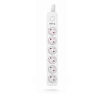 Kerg M02412 6 Earthed sockets  - 10m power strip with 3x1,5mm2 cable, 16A