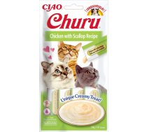 INABA Churu Chicken with Scallop Recipe - cat treats - 4x14 g