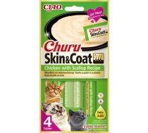 INABA Churu Skin&Coat Chicken with scallop recipe - cat treats - 4x14 g