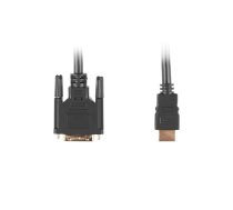 Lanberg CA-HDDV-10CC-0005-BK video cable adapter 0.5 m HDMI Type A (Standard) DVI-D Black