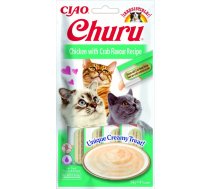 INABA Churu Chicken with Crab Recipe - cat treats - 4x14 g