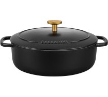 BALLARINI BELLAMONTE oval cast iron pot 75003-546-0 - 5.5 ltr black