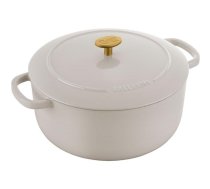 BALLARINI BELLAMONTE round cast iron pot 75003-552-0 - 5,5 LTR Ivory bone