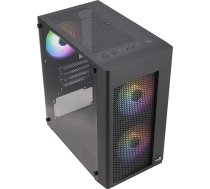 Aerocool HEXFORMBKV2 Micro ATX PC Case 3 Fans FRGB Black