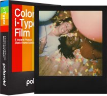 Polaroid Color Film I-Type Black Frame Edition camera cartridges.