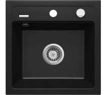 GRANITE 1-BOWL SINK DEANTE BLACK ZORBA