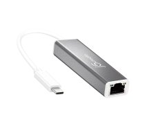 j5create USB-C to Gigabit Ethernet Adapter; silver JCE133G-N