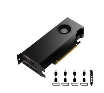 PNY VCNRTXA4000ADALP-BLK NVIDIA RTX A4000 ADA 20GB GDDR6 4X DISPLAYPORT PCI EXPRESS 4.0 LP - ATX BRACKET BULK