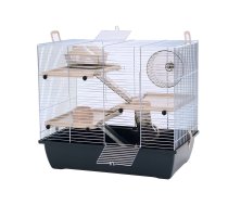 INTER-ZOO Pinky 3 Zinc Black - cage for a hamster