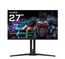 GIGABYTE AORUS FO27Q3 27” OLED Gaming Monitor - 2560 x 1440(QHD), 360Hz, 0.03ms, KVM, 250 cd/m2, FreeSync Premium Pro, DisplayHDR True Black 400, HDMI 2.1