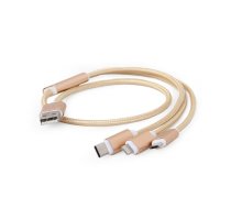 CABLE USB CHARGING 3IN1 1M/GOLD CC-USB2-AM31-1M-G GEMBIRD