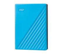 External HDD|WESTERN DIGITAL|My Passport|4TB|USB 2.0|USB 3.0|USB 3.2|Colour Blue|WDBPKJ0040BBL-WESN