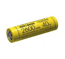 BATTERY RECH. LI-ION 3.7V/IMR18650(2600MAH/40A) NITECORE