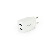 CHARGER USB UNIVERSAL WHITE/2PORT EG-U2C2A-03-W GEMBIRD