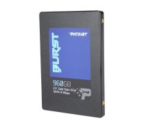 SSD|PATRIOT|Burst|960GB|SATA 3.0|Write speed 540 MBytes/sec|Read speed 560 MBytes/sec|2,5"|TBW 835 TB|MTBF 2000000 hours|PBU960GS25SSDR