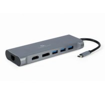 I/O ADAPTER USB-C TO HDMI/USB3/8IN1 A-CM-COMBO8-01 GEMBIRD