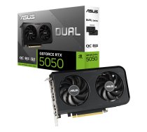 Graphics Card|ASUS|NVIDIA GeForce RTX 5050|8 GB|GDDR6|128 bit|PCIE 5.0 16x|Dual Slot Fansink|DUAL-RTX5050-O8G