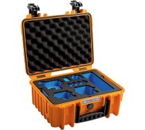 BW Outdoor Case Type 3000 for 1x GoPro Hero 9 bundle, 2x Hero 9, Media MOD (charge-in-case), Orange