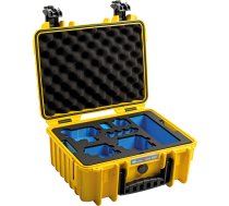 BW Outdoor Case Type 3000 for 1x GoPro Hero 9 bundle, 2x Hero 9, Media MOD (charge-in-case), Yellow