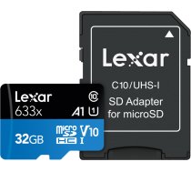 Lexar 633X microSDHC/SDXC w/adap (V10) R95/W20 32GB