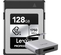 Lexar CFexpress Pro Silver Serie R1750/W1300 128GB - incl  FOC cardreader/LRW510 (BLACK FRIDAY)