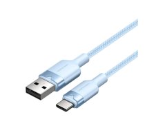 USB 2.0 A to USB-C 3A cable Vention CTNLF 1M (blue)