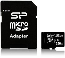 Silicon Power atmiņas karte microSDXC 256GB Elite UHS-I Class 10 + adapteris