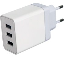 Platinet USB lādētājs 3xUSB 3A 15W, balts (44754)