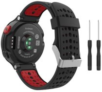 Tech-Protect watch strap Smooth Garmin Forerunner 220/230/235/630/735XT, black/red