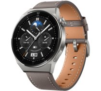 Huawei Watch GT 3 Pro Titanium 46mm, titanium/gray leather