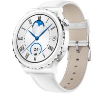 Huawei Watch GT 3 Pro Ceramic 43mm, white/white leather
