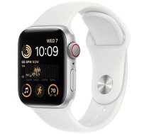 Apple Watch SE 2 GPS + Cellular 40mm Sport Band, silver/white (MNPP3EL/A)