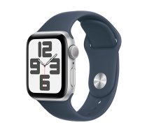 Watch Apple Watch SE GPS 40mm Silver Aluminium Case with Sport Band S/M - Storm Blue