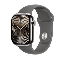 Watch Apple Watch Series 10 GPS + Cellular 46mm Natural Titanium Case with Sport Band M/L - Stone Grey