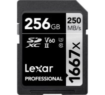 LEXAR atmiņas karte 256GB Professional 1667X UHS-II SDXC (LSD256CB1667 111209)