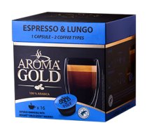 Kafijas kapsulas Aroma Gold Dolce Gusto Espresso Lungo, 16 gab.