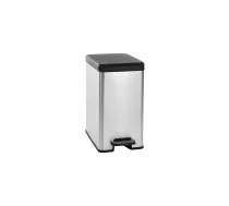 Curver Slim Bin 20L Kvadrāts Plastmasa Melns, Sudrabs