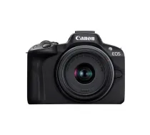 Canon EOS R50, Black + RF-S 18-45 IS STM + RF-S 55-210mm F5-7.1 IS STM Kit MILC 24,2 MP CMOS 6000 x 4000 pikseļi Melns