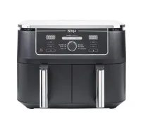 Ninja AF400EU taukvāres katls Dubults 9,5 L Atsevišķs 2470 W Karstā gaisa fritētājs Melns